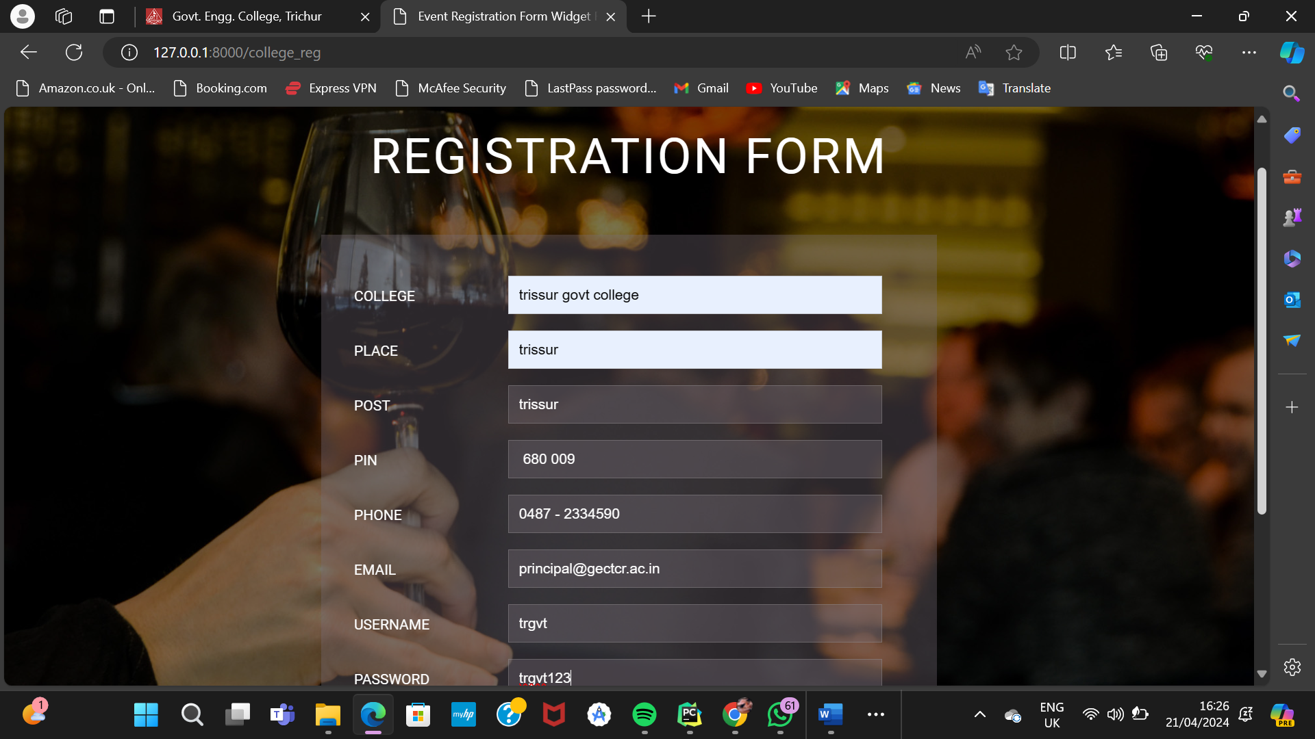 Career Guidance and College Admission System Image 2